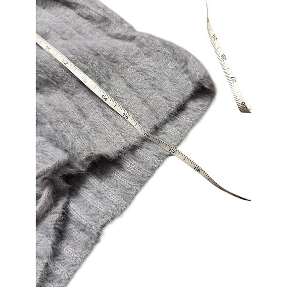 Princess Polly Cropped Sweater Wool Blend Blue Gray Size Small Medium - Picture 6 of 6